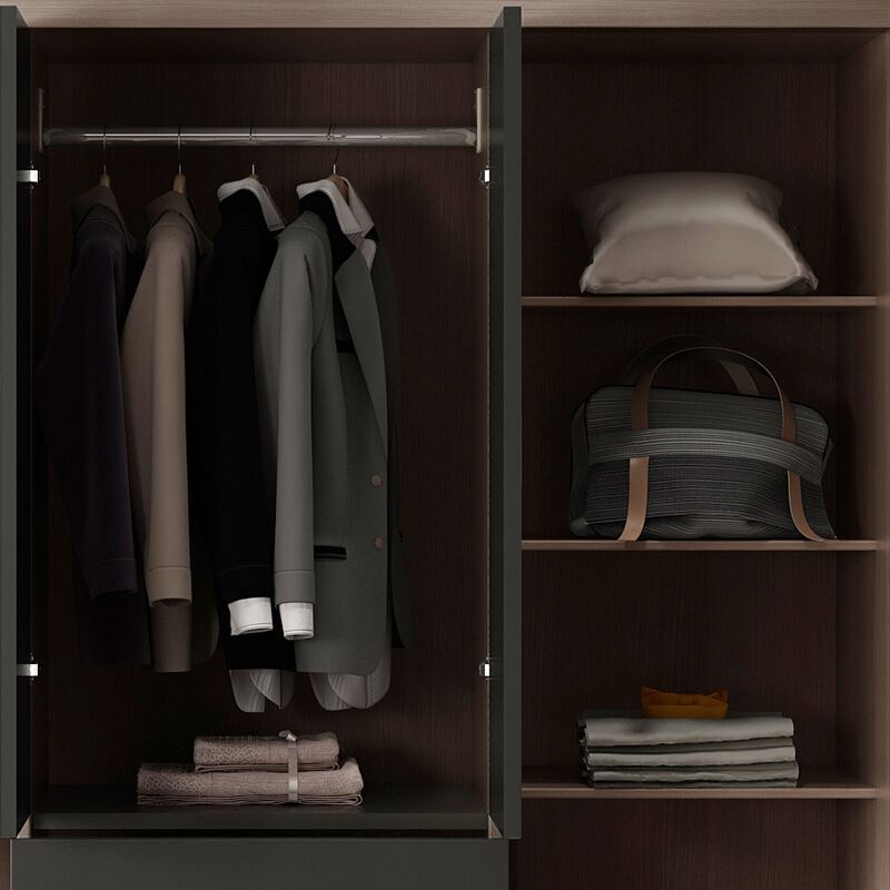 CARB II Certification Cheap Double Color Storage Wardrobe