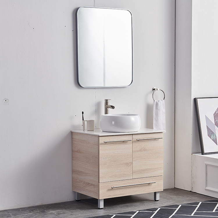 Solid Wood Simple Bathroom Cabinets