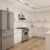 Modern Classic White Shaker Style Wood Kitchen Cabinets