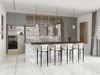 Matte Grey Frameless Kitchen Cabinets