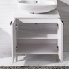 White Solid Wood Bathroom Cabinets