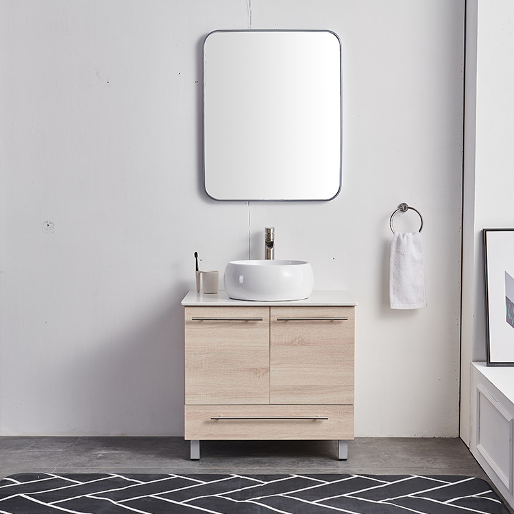 Solid Wood Simple Bathroom Cabinets